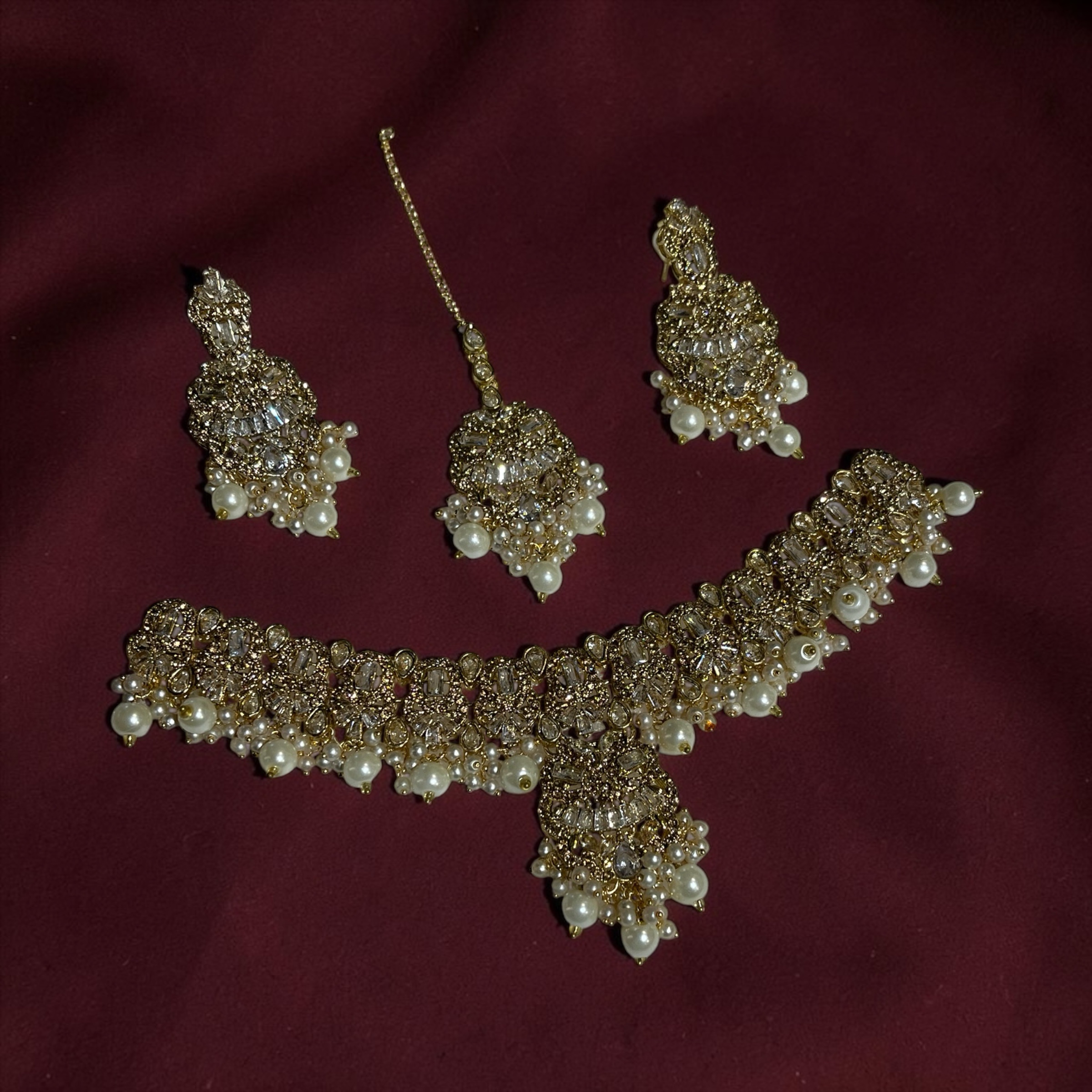 Eygptian set with earring tika high quality