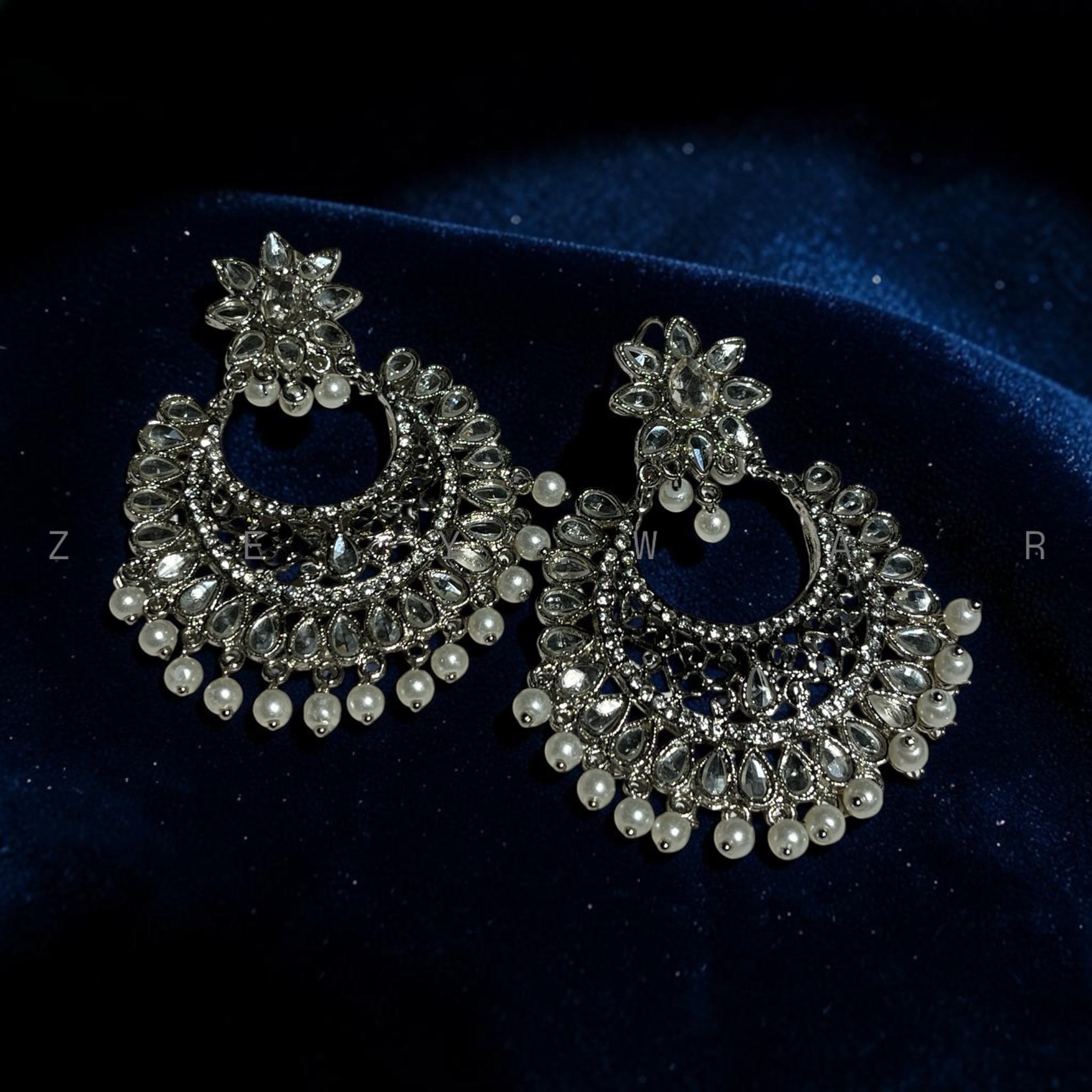 Farshi kundan bali light weight
