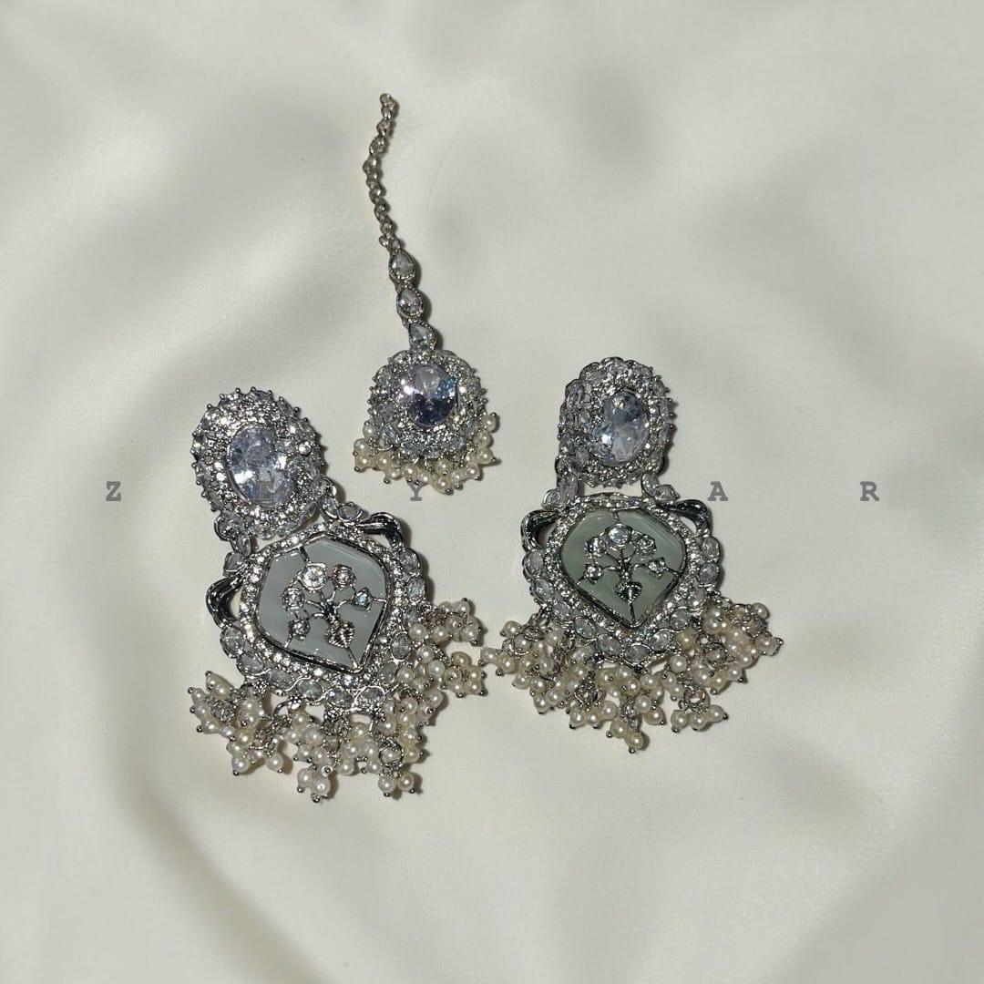 Turkish heavy earring with tika premium quality