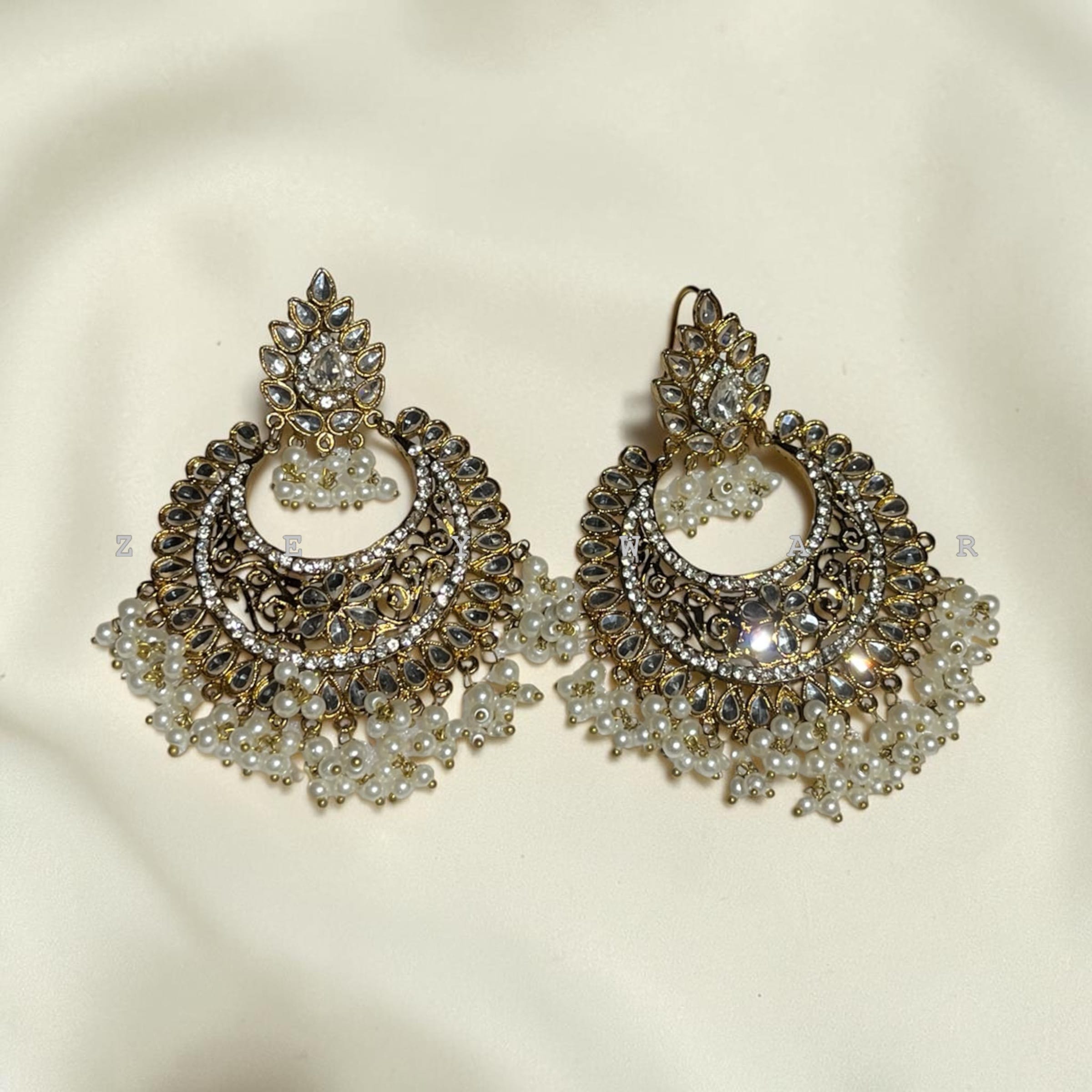 Light weight kundan bali premium quality