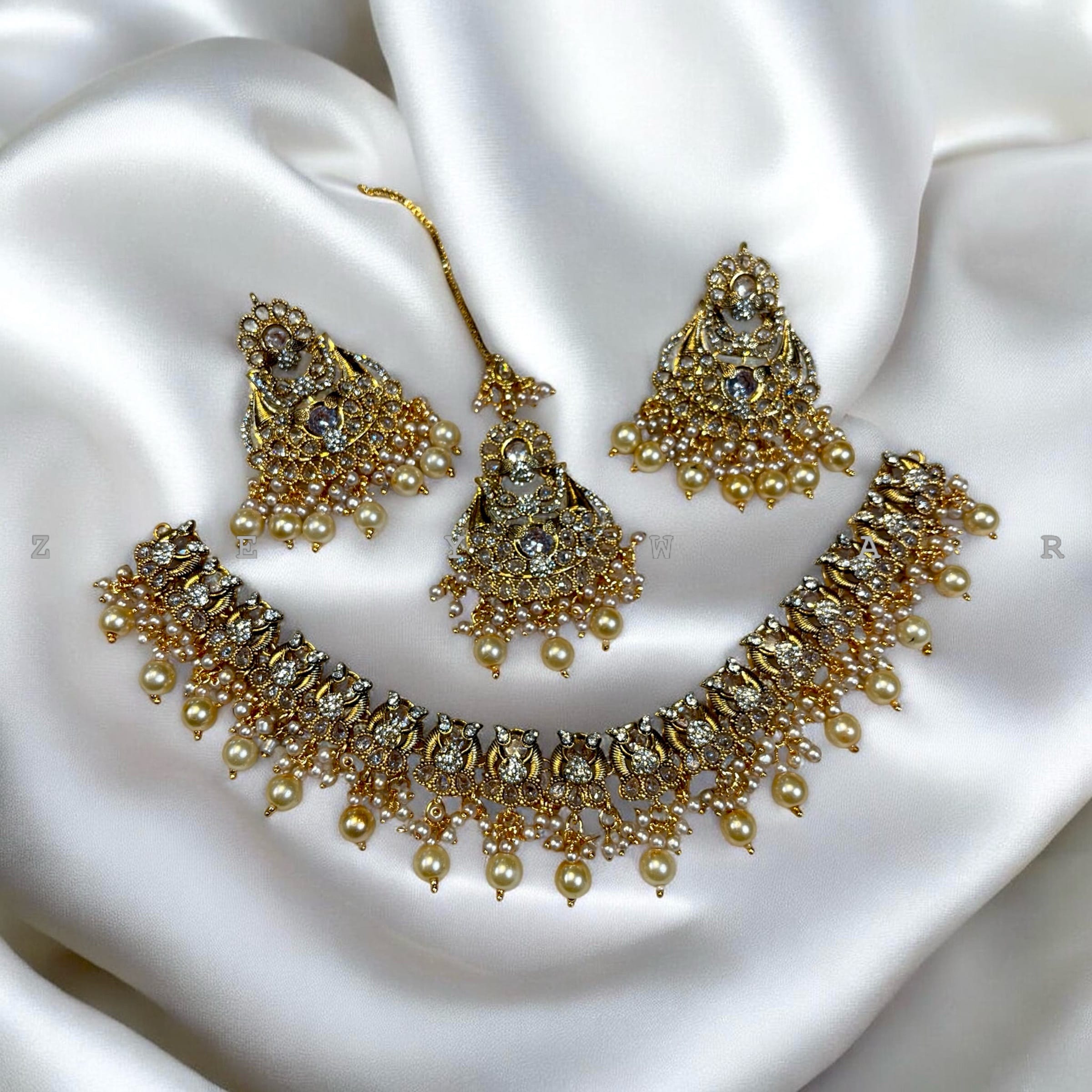Pure manjos rajwari set with tika premium quality