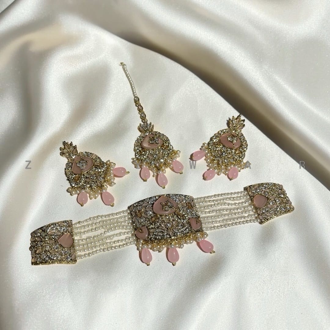 Premium Zircon Egyptian Choker Set - Image 5