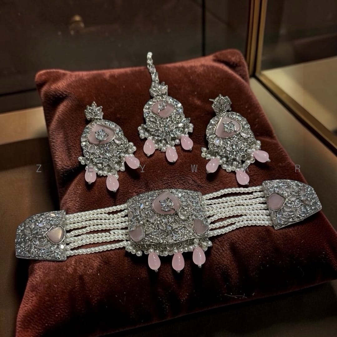 Premium Zircon Egyptian Choker Set - Image 3